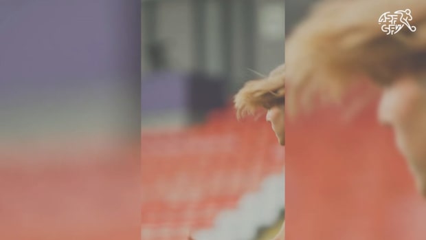 Switzerland's women train ahead of their decisive match against the Netherlands